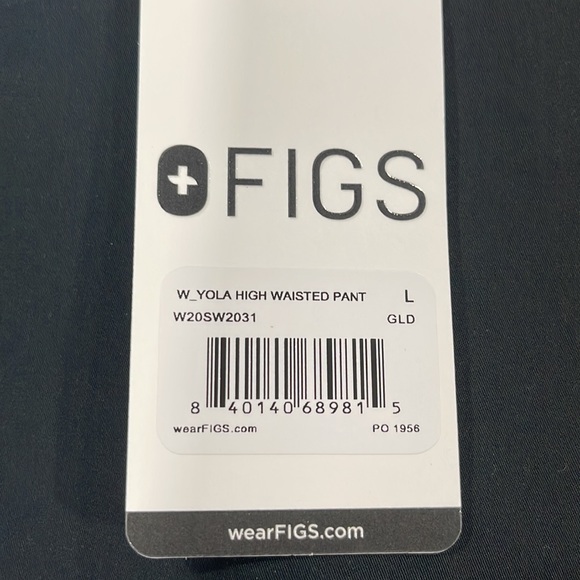 FIGS Yola High-Waisted Scrub Pant in Gold. Color & Style No Longer Available. - Picture 4 of 5